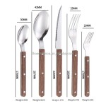 节日餐具供应商 - 不锈钢鲜艳手柄