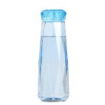 运动瓶供应商 - 人体工学磨砂水晶玻璃