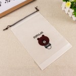 抽绳袋厂家 - 磨砂PE化妆化妆品存储