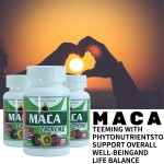 Organic Maca Roots Capsules Rich in Phytonutrients Vitamins to Support Overall Life Balance Healthcare Supplement