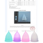 3pcs Eco-friendly Soft Medical Grade Silicone Menstrual Cups Coppetta Menstrual Coupe Feminine Hygiene Menstrual Disc for