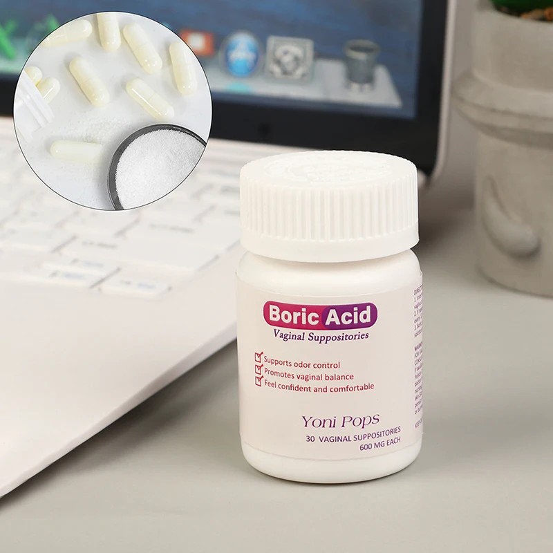 Factory Direct Boric Acid Capsules Powder and Vaginal Suppositories for Feminine Health