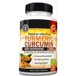 1500mg Turmeric and Black Pepper Capsules Herbal Supplements with Bioperine for Max Absorption Healthcare Supplement