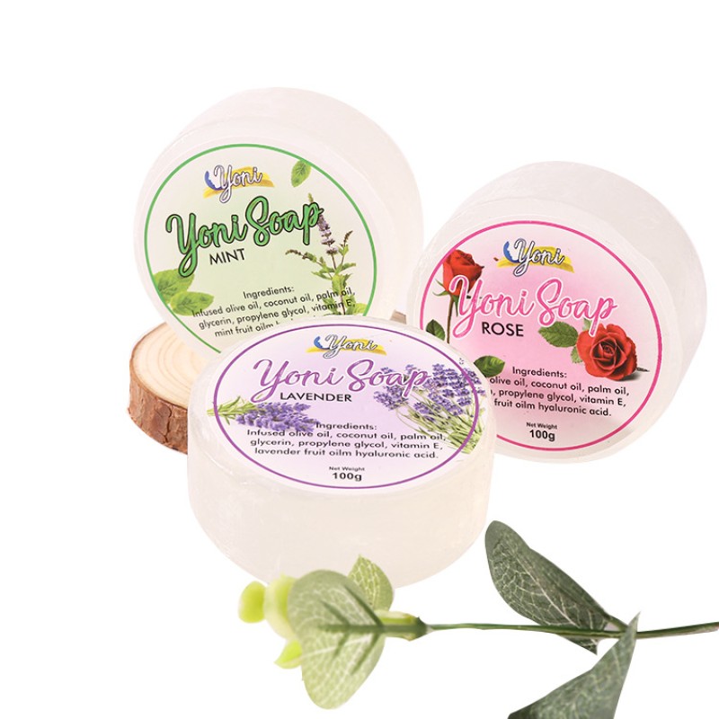 Hot Sale Private Label Skin Brightening Moisturizing Natural Organic Handmade Cold Press Mini Yoni Rose Petal Soap