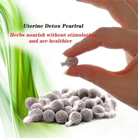 12pcs Vaginal Detox Pearls Fibroid Womb Detox Uterus Vagina Clean Gynaecology Pads Detox Swab for Discharge Toxins Yoni Pearls
