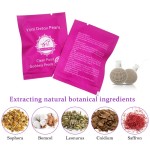 12pcs Vaginal Detox Pearls Fibroid Womb Detox Uterus Vagina Clean Gynaecology Pads Detox Swab for Discharge Toxins Yoni Pearls
