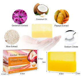 Breast Beauty Bi-Color Handmade Soap Breast Curve Lifting Moisturizing Emollient Gentle Skin Care Handmade Soap