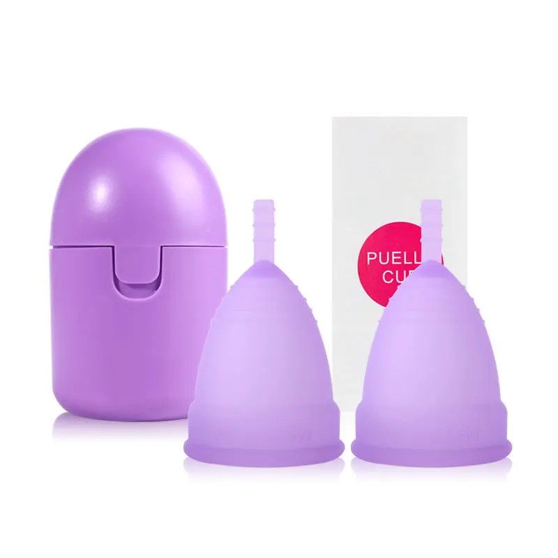 New Set Menstrual Cup Sterilization Kit Reusable Silicone Cup Menstrual Care Menstrual Collection Menstrual Sterilizer Cup