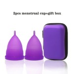 3pcs Eco-friendly Soft Medical Grade Silicone Menstrual Cups Coppetta Menstrual Coupe Feminine Hygiene Menstrual Disc for