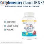 Vitamin D3 K2 Gummies Manufacturer - 1000 IU D3 + 45 Mcg K2