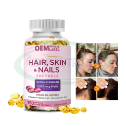 头发皮肤指甲软胶囊供应商 - 生物素胶原蛋白维生素OEM代工
