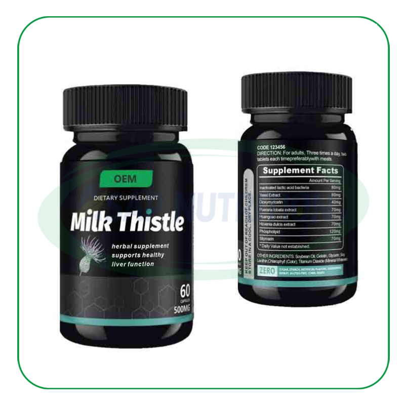 Milk Thistle Extract Supplier - OEM 500mg Men's Supplement