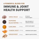 姜黄胶囊供应商 - 4合1黑胡椒大蒜姜抗氧化