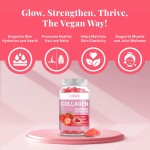 Biotin Collagen Gummies Factory - Hair Skin Nails Strawberry Flavor