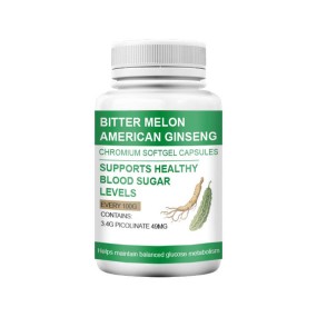 Blood Sugar Softgels Factory - Bitter Melon Ginseng Chromium