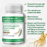 Blood Sugar Softgels Factory - Bitter Melon Ginseng Chromium