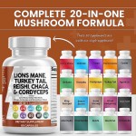 Mushroom Extract Capsules Factory - 20 in 1 Reishi Maitake Blend