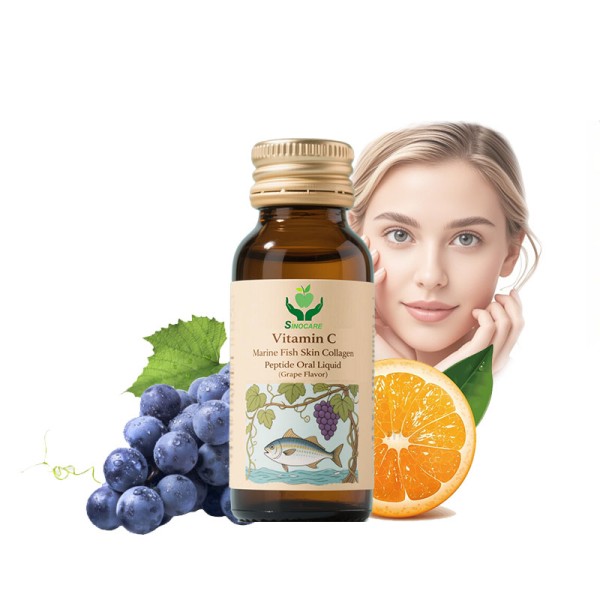 Collagen Liquid Supplier - Marine Fish Peptide Grape Flavor