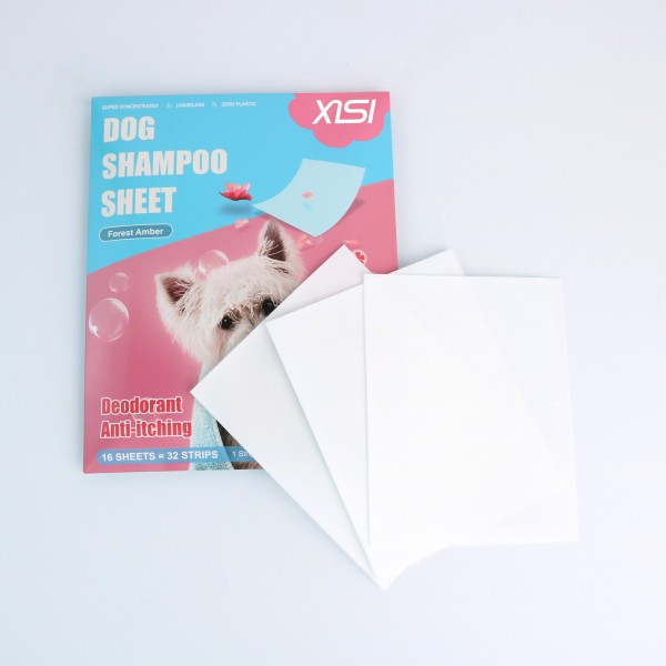 Pet Shampoo Sheet Manufacturer - OEM Dog Grooming Deodorizing Fruit Tea Fragrance