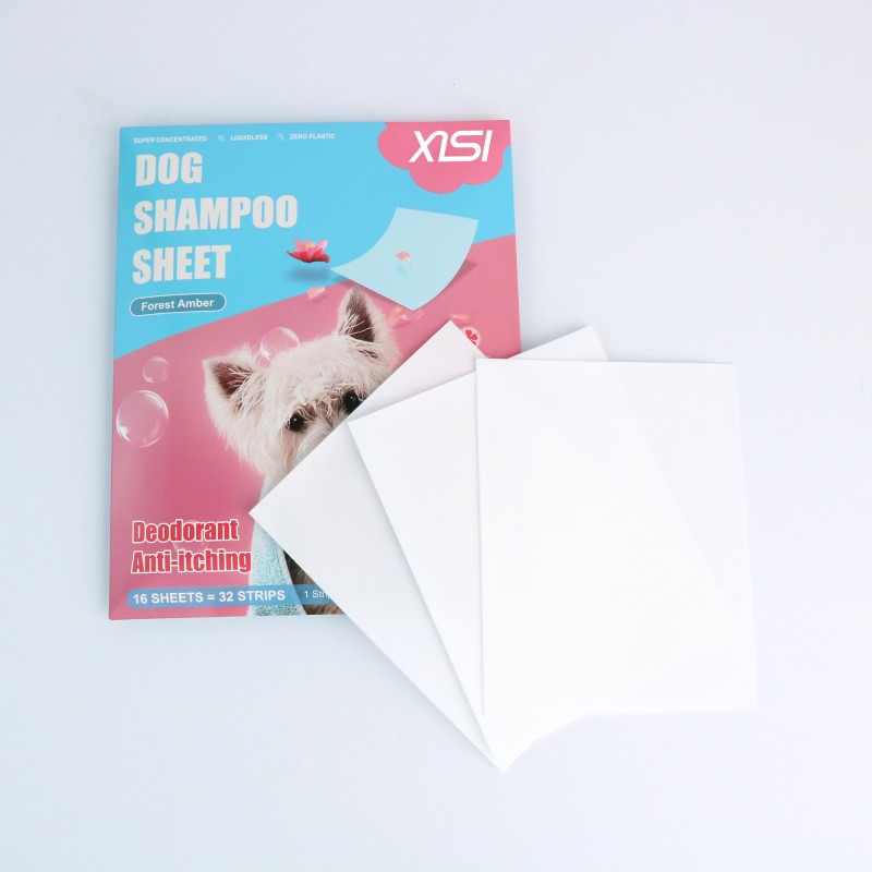 Pet Shampoo Sheet Manufacturer - OEM Dog Grooming Deodorizing Fruit Tea Fragrance