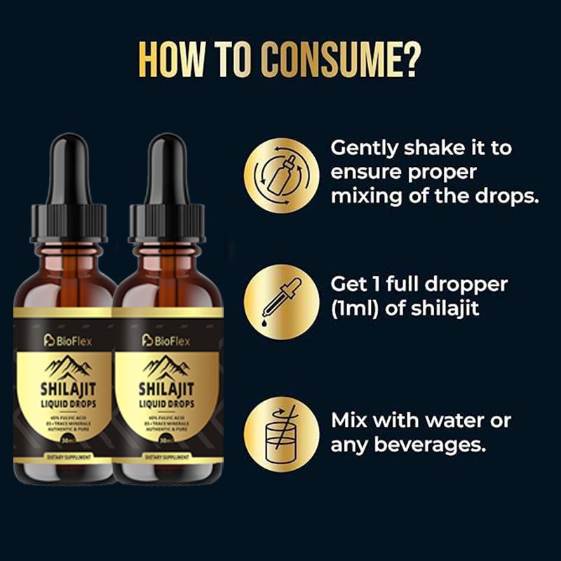 Wholesale OEM Private Label 60ml 100% Organic Himalayan Shilajit Resin Oil Drops Brain Booster Health Supplements