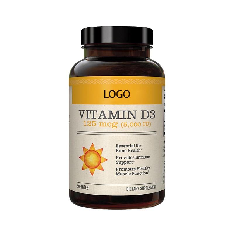 Customizable Vitamin D3 Supplement Softgels for Teenagers Children and Pregnant Women