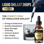 批发OEM私人标签60ml 100%有机喜马拉雅Shilajit树脂油滴大脑助推器健康补充剂