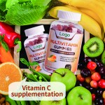 2024 OEM ODM Vitamin C Gummies Immune System Healthcare Supplements Folic Acid Multi Vitamins VC Gummy Candy Wholesale