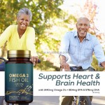 OEM Top Quality Deep Sea Fish Oil Softgels Support Brain Eye Health Booster 3 DHA Supplements