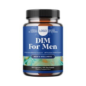 Private Label DIM Capsules for Men Hormone Balance Support Prostate Health Energy Enhancement Adult Use Only