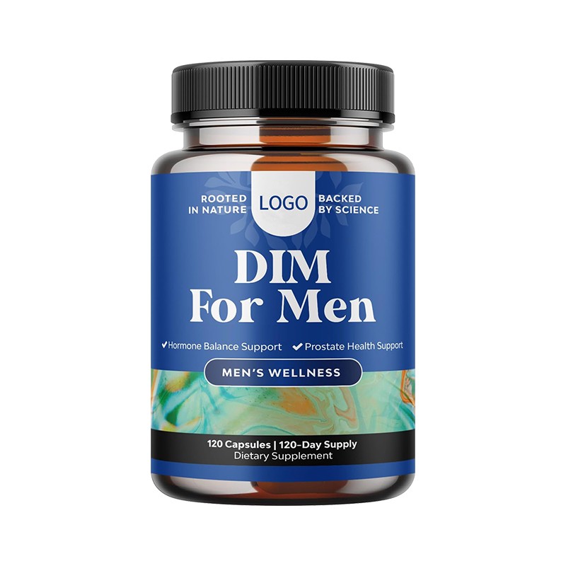 Private Label DIM Capsules for Men Hormone Balance Support Prostate Health Energy Enhancement Adult Use Only