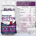 Biotin Gummy Hair Growth Supplement Skin Nail Care Skin Whitening Gummies Nature bounty Hair Skin and Nails Gummies
