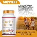 Odorless Garlic Oil Softgel Supplements Customer-Favorite Capsules for Adults Pregnant Women Safe
