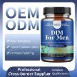 Private Label DIM Capsules for Men Hormone Balance Support Prostate Health Energy Enhancement Adult Use Only