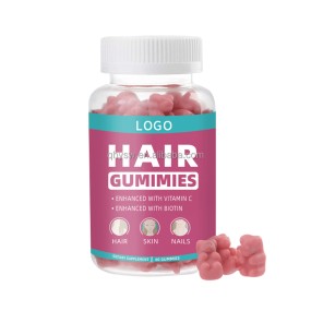 OEM ODM Hair Biotin Gummies for Faster Growth of and Nails Bear Gummy Supplements All Natural Ingredients