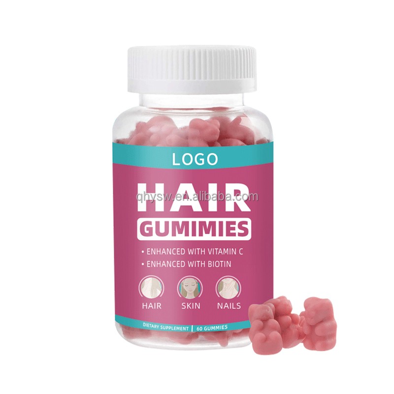 OEM ODM Hair Biotin Gummies for Faster Growth of and Nails Bear Gummy Supplements All Natural Ingredients