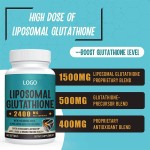 Liposomal L-Glutathione Softgels Hyaluronic Acid Resveratrol Max Absorption Active Form Reduced L-Glutathione Gummy Candy Dosage
