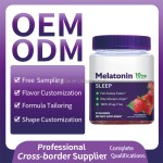 OEM ODM Sleep Fast Melatonin Gummies Promotes Relaxation Vitamin Dietary Supplement MLT Sleeping Deep Gummy Candy