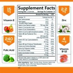2024 OEM ODM Vitamin C Gummies Immune System Healthcare Supplements Folic Acid Multi Vitamins VC Gummy Candy Wholesale