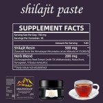 Private Label 100% Original Ashwagandha Root Extract Ultra Shilajit Gold Resin Bulk 30g Pure Himalayan Supplement