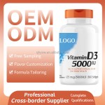 OEM Vitamin D3 Capsules Support Heart Supplement Support Immune Health 400mg Vitamin D3 K2 Capsules Supplements