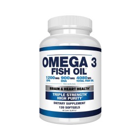 Private Label OEM High Quality 120 Pieces Deep Sea Omega 3 Fish Oil Softgel Capsules Food Supplement