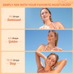 Custom Private Label Watermelon Flavored 60ml Drinkable Sunless Facial DHA Self Tanning Drops Drink Oral Edible for Face