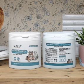 Pet Dental Wipes Supplier - Custom Pearl Texture Plaque Remover for Cats Dogs