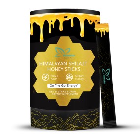 Shilajit Honey Sticker Supplier - Private Label Himalayan Immune Humic Acid Vitamins