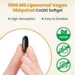 辅酶Q10软胶囊生产厂家 - 热销脂质体纯素心脏能量泛醇