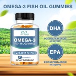 Omega-3鱼油软糖生产厂家 - 优质纯素DHA EPA橙味脑部