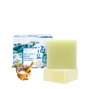 痤疮治疗皂生产厂家 - 100克粉刺毛孔海盐山羊奶美白