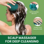 头发磨砂膏供应商 - 迷迭香薄荷头皮舒缓按摩刷