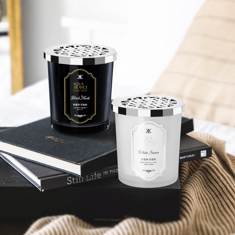 固体凝胶空气清新剂生产厂家 - 150克白皂香持久车用除臭